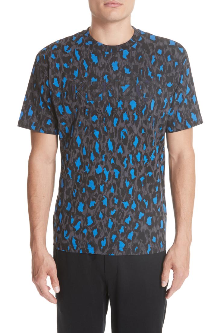 Men's Kenzo Straight Leo Print T-shirt
