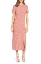 Women's Leith Print Midi Dress, Size - Pink