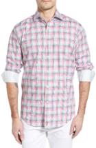 Men's Thomas Dean Classic Fit Funky Plaid Sport Shirt