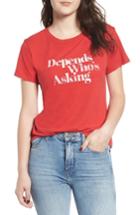 Women's Sub Urban Riot X Erin & Sara Depends Who's Asking Tee - Red