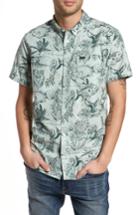 Men's Rvca Aloha Woven Shirt - Green
