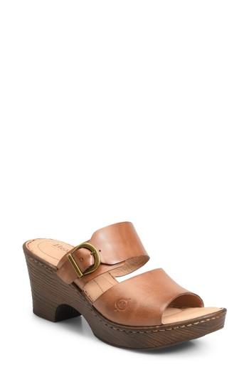 Women's B?rn Carrabelle Platform Sandal M - Brown