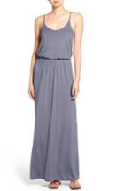 Women's Knit Maxi Dress - Blue