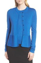 Women's Boss Faithe Dot Jacquard Cardigan - Blue