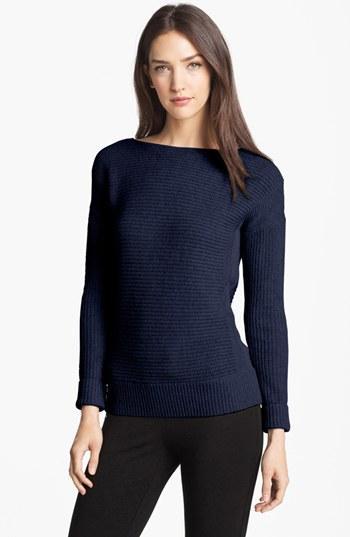Theory 'jillian' Wool Sweater (online Only) Navy