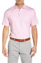 Men's Peter Millar Jubilee Stripe Jersey Polo - Pink