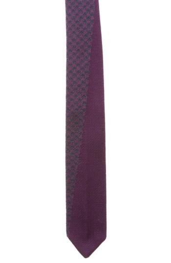 Men's Hook + Albert Knit Silk Tie, Size - Purple