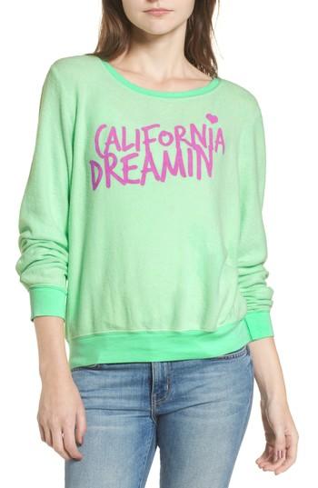 Women's Dream Scene California Dreamin Sweatshirt - Green