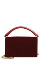 Diane Von Furstenberg Soiree Velvet Top Handle Bag - Red