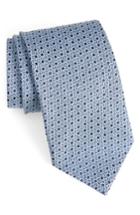 Men's Ermenegildo Zegna Floral Silk Tie, Size X-long - Blue
