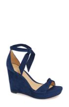 Women's Alexandre Birman Clarita Platform Wedge Sandal .5 M - Blue