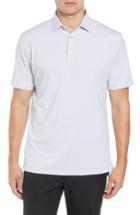 Men's Peter Millar Halford Classic Fit Stripe Stretch Golf Polo - White