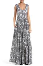 Women's Diane Von Furstenberg Cotton & Silk Maxi Dress - Black