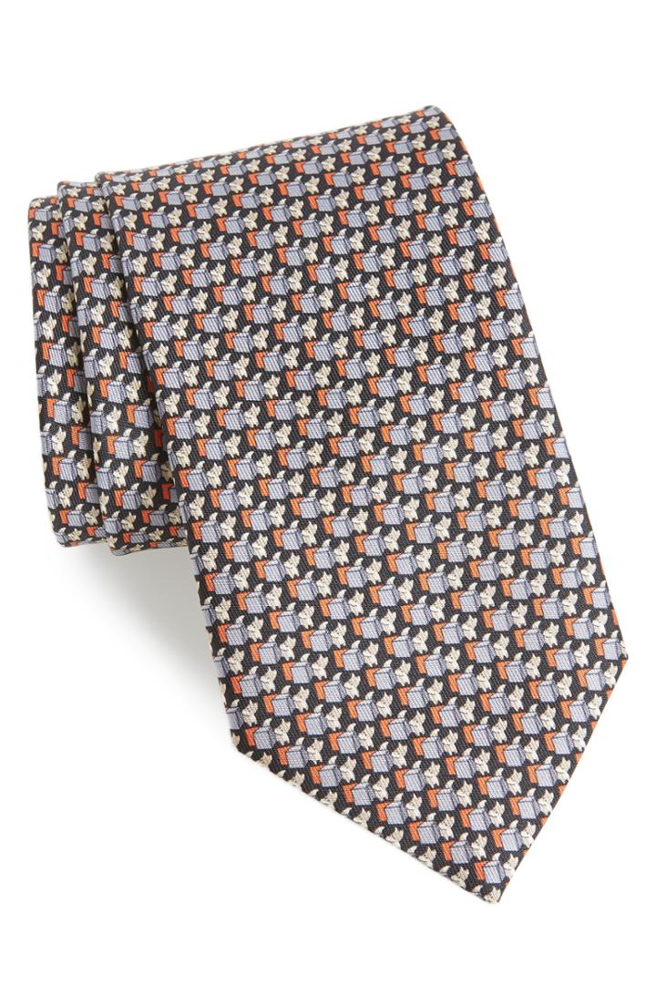 Men's Salvatore Ferragamo Fox Print Silk Tie