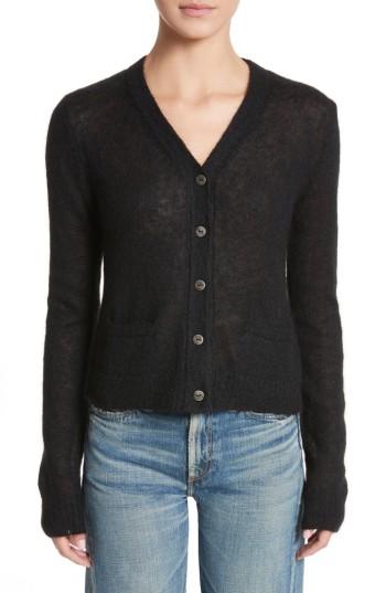 Women's Simon Miller Alpaca Blend Button Cardigan - Black