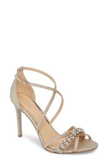 Women's Jewel Badgley Mischka Gisele Sandal M - Metallic