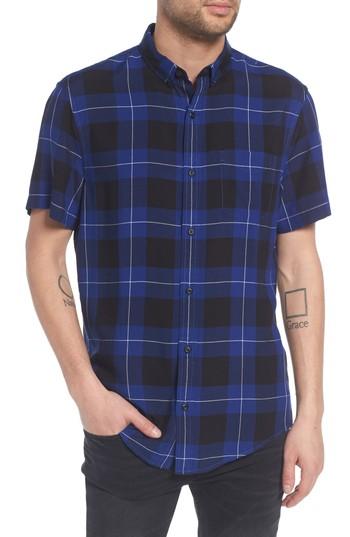 Men's The Rail Yarn Dyed Plaid Shirt, Size - Blue