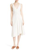 Women's Theory Tadayon Stretch Linen Blend Midi Dress - White