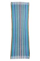 Women's Missoni Zigzag Knit Wool Scarf, Size - Blue