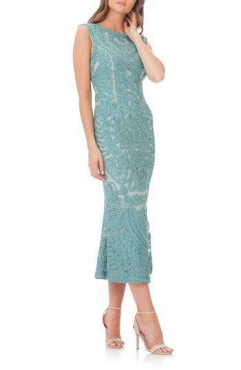 Women's Js Collections Soutache Mesh Dress - Green