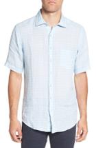 Men's Rodd & Gunn Avonside Check Linen Sport Shirt - Blue