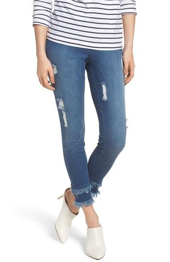 Women's Zeza B Shipwreck Distressed Denim Leggings - Blue
