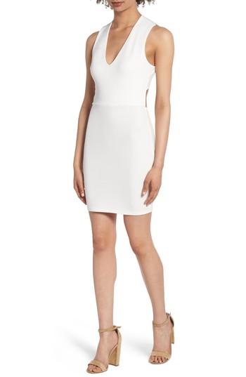Women's Soprano Crossback Body-con Dress - White