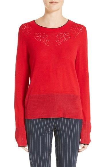 Women's Rag & Bone Adriana Pullover, Size - Red