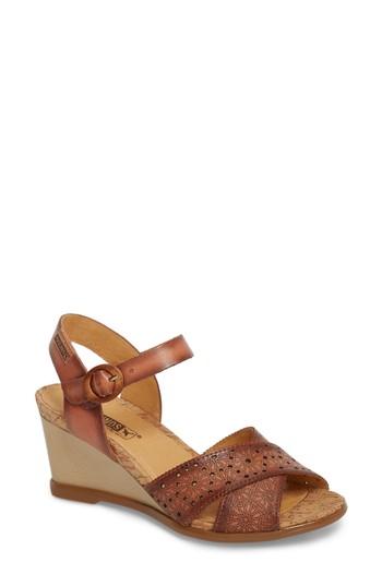 Women's Pikolinos Vigo Wedge Sandal Us / 35eu - Red