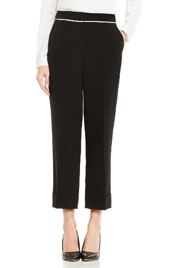 Women's Vince Camuto Cuffed Crop Pants - Black