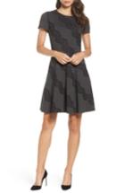 Women's Eliza J Placed Lace Fit & Flare Dress