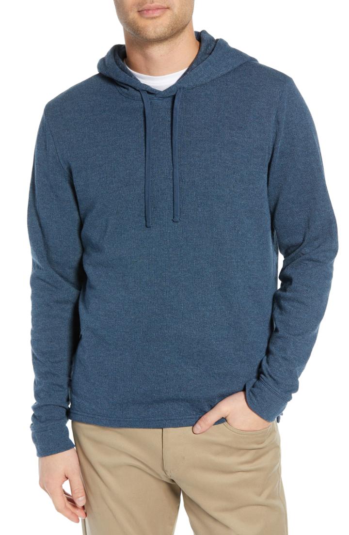 Men's Vince Double Knit Pullover Hoodie - Blue