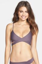 Women's L Space Chloe Wrap Bikini Top - Grey