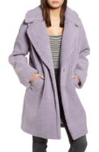 Women's Kendall + Kylie Faux Fur Teddy Coat - Purple