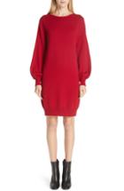 Women's Fuzzi Asymmetrical Ruffle Long Sleeve Dress
