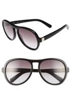 Women's Chloe Marlow 59mm Oversized Sunglasses - Black