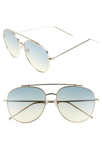 Women's Bp. Gradient Aviator Sunglasses - Ombre Blue/ Green