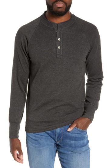 Men's The Normal Brand Puremeso Raglan Henley - Grey