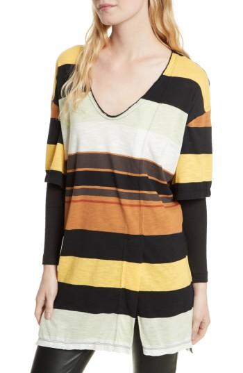 Women's Free People Kate Stripe Tunic - Ivory