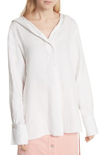 Women's Elizabeth And James Carson Hooded Shirt - White