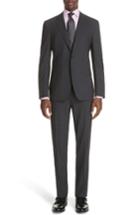 Men's Canali Classic Fit Stretch Solid Wool Suit