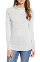 Women's Halogen Mock Neck Sweater - Grey