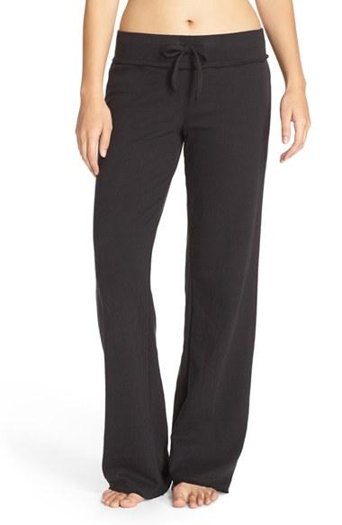 Women's Nordstrom Lingerie 'lazy Mornings' Lounge Pants - Black