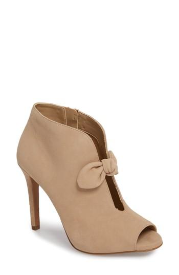 Women's Michael Michael Kors Open Toe Bootie M - Brown