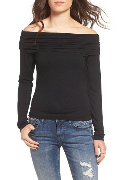 Women's Bp. Off The Shoulder Top - Black