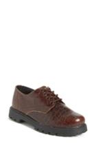 Women's Brother Vellies 'school Shoe' Lace-up Oxford Us / 40eu - Brown