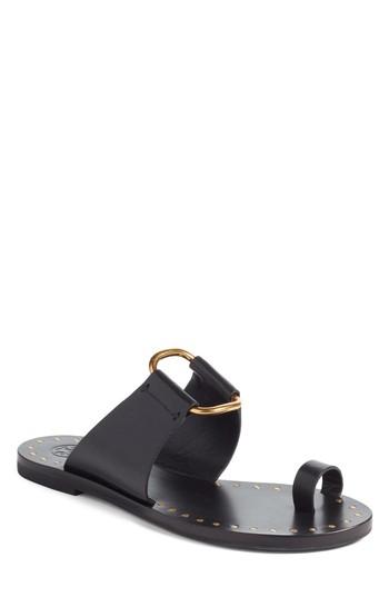 Women's Tory Burch Brannan Studded Sandal M - Black
