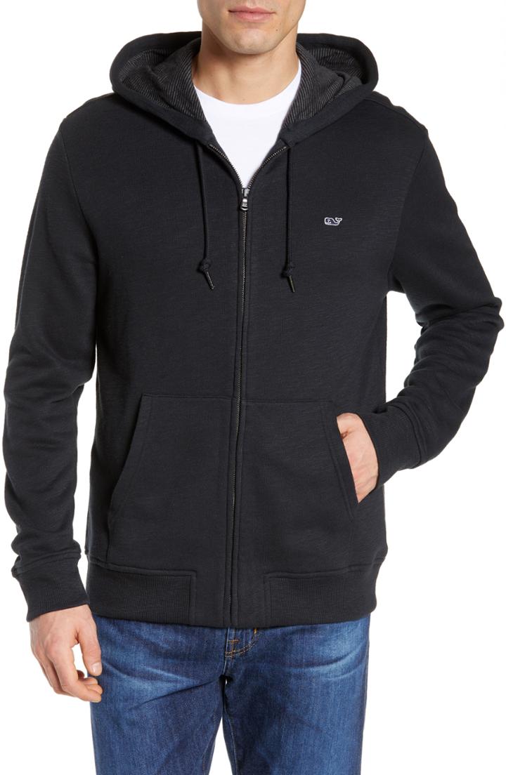 Men's Vineyard Vines Zip Hoodie - Black