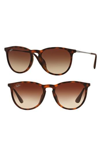 Women's Ray-ban Erika 54mm Sunglasses - Tortoise/ Silver