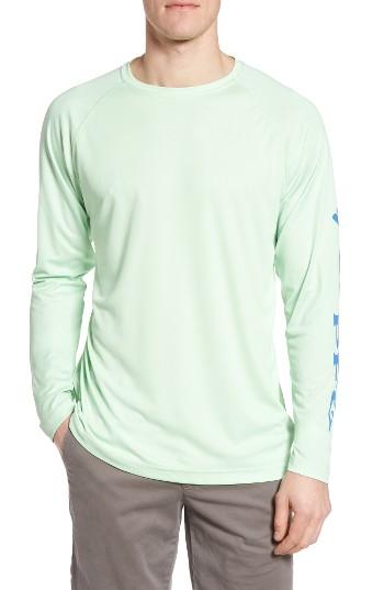 Men's Columbia Pfg Terminal Tackle Performance Long Sleeve T-shirt - Green